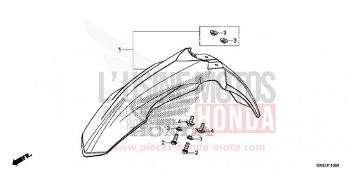KOTFLUEGEL, VORNE CRF450LK de 2019
